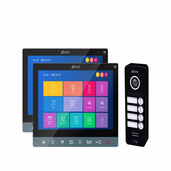 Ozone Multi-Apartment Video Door Phone with 7 inch High-resolution Screen