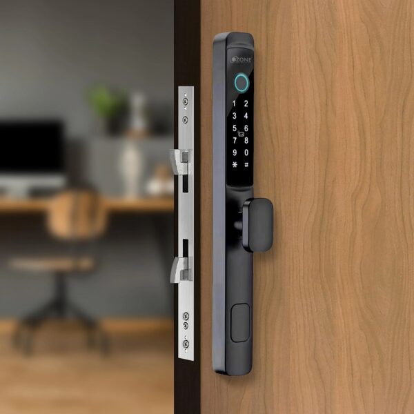 Ozone Narrow Style Wi-Fi Smart Door Lock with 4-way access, Door Thickness: 35-80 mm (For Swing & Sliding Doors)