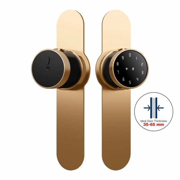 Ozone Oracle Bluetooth Smart Door Lock with Lock Body with 4-way access, Door Thickness: 35-65 mm For Internal Wooden Doors