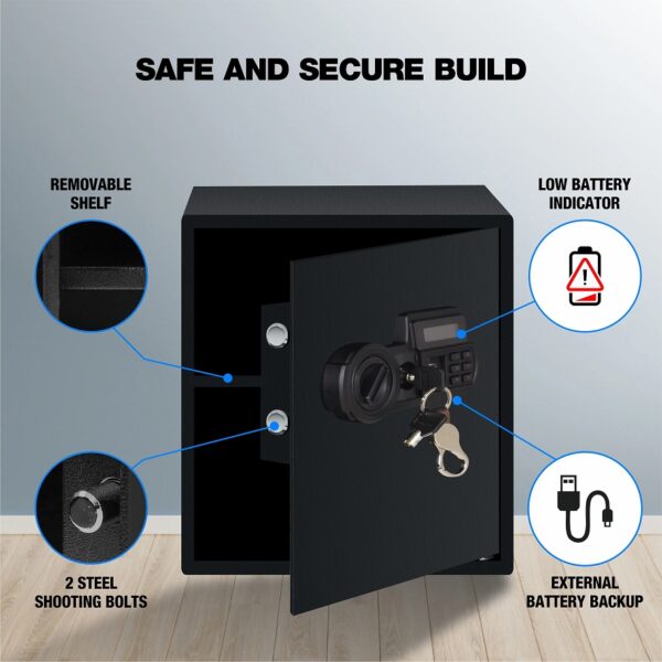 Ozone Safilo Bio-Z Max, Biometric Safe - 44.1 Litres