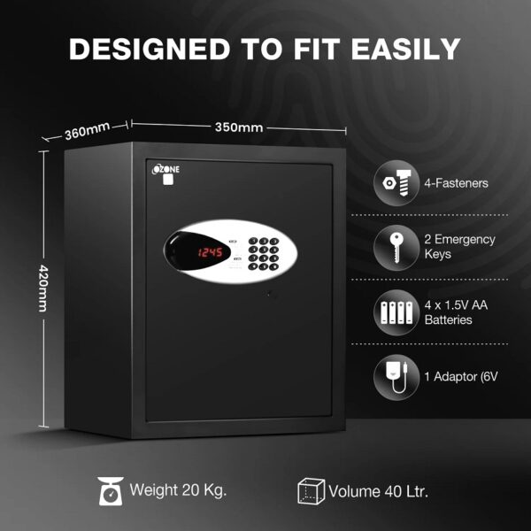 Ozone Safilo Digital-1, Digital Safe - 40 Litres