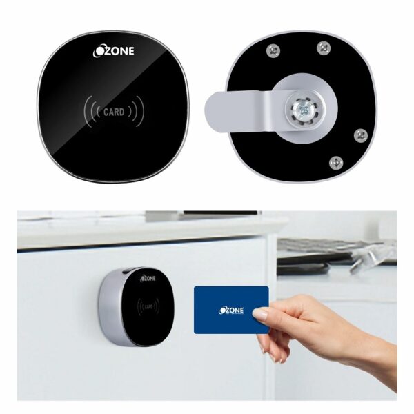 Ozone Smart Furniture Lock with RFID Access, For Single/Multiple Metal/Wooden Drawers, Cabinets and Wardrobes