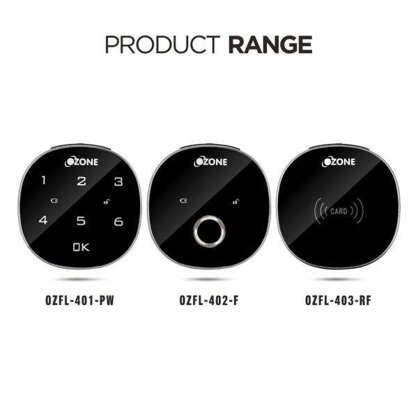 Ozone Smart Furniture Lock with RFID Access, For Single/Multiple Metal/Wooden Drawers, Cabinets and Wardrobes