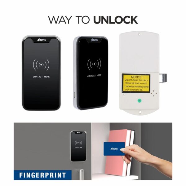 Ozone Smart Furniture Lock with RFID Access, For Wooden/ Metal Cabinets & Wardrobes
