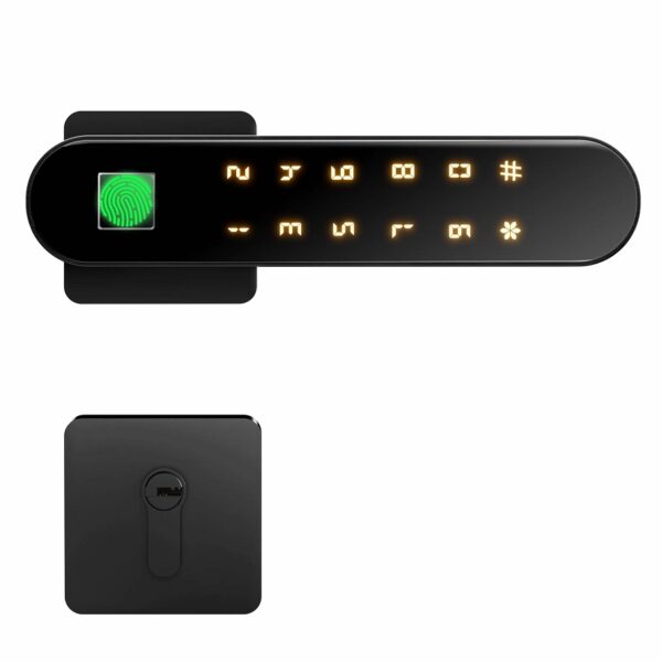 Ozone Trinity Wi-Fi Smart Door Lock with Rose Plate with 4-way access, Door Thickness: 35-65mm For External Doors