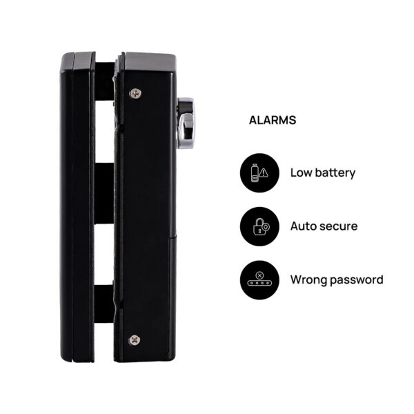 Ozone Wi-Fi Glass Door Lock with 3-Way Access, Door Thickness: 10-12 mm (Glass-to-Wall)