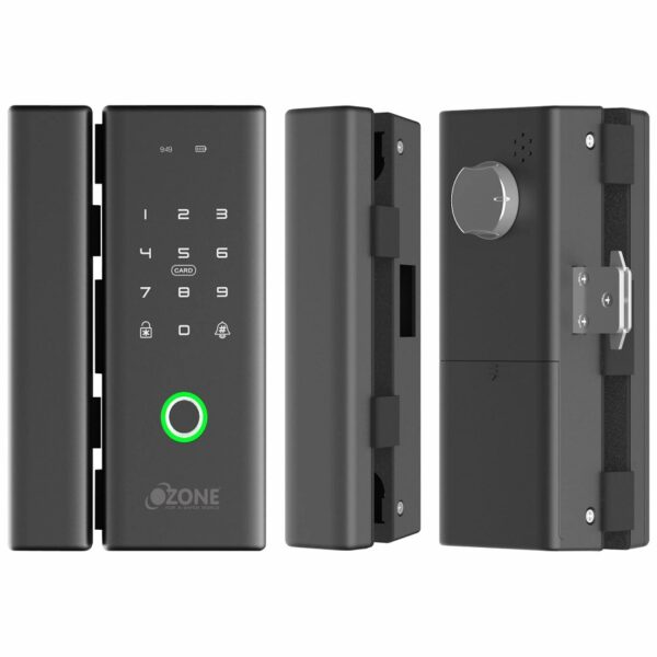 Ozone Wi-Fi Smart Door Lock for Wooden Swing and Sliding Doors with 3-way access, Door Thickness: 35-60 mm