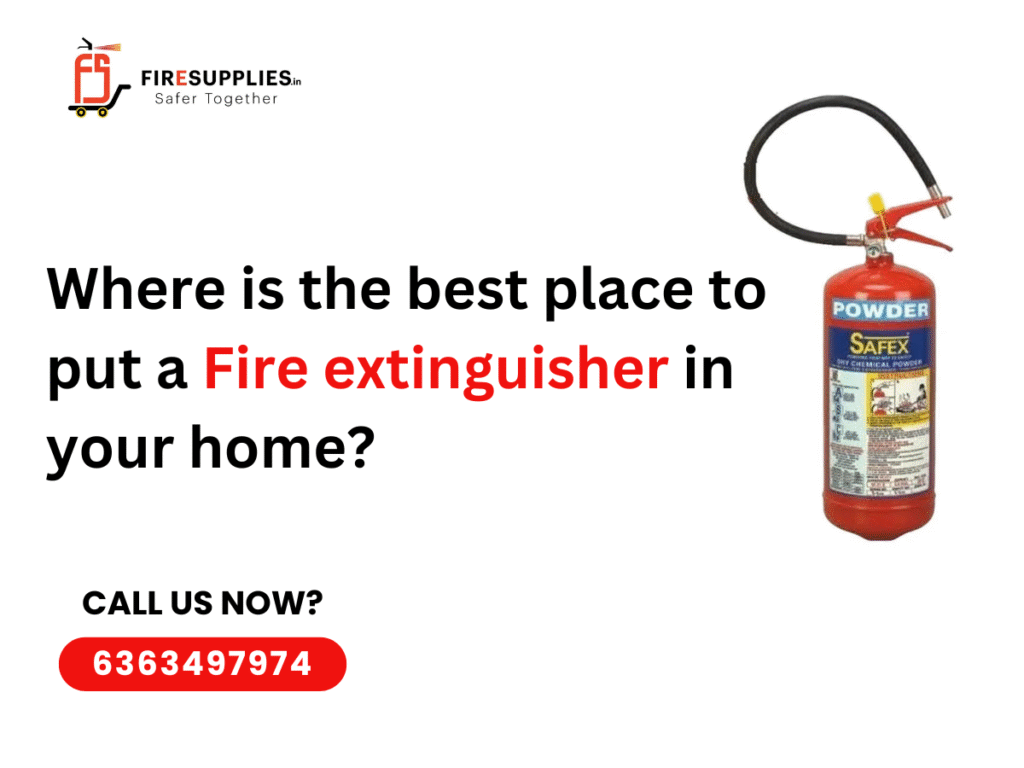 best places to put a fire extinguisher in your home
