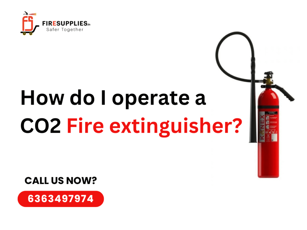 operate a CO2 fire extinguisher