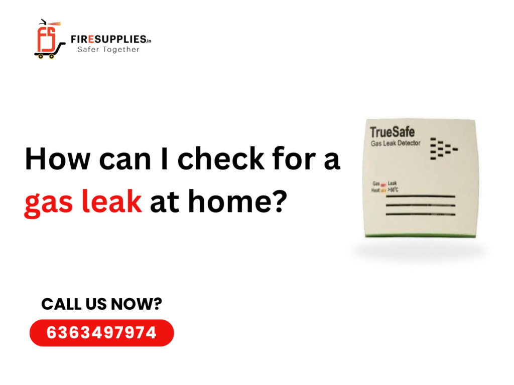 check for a gas leak at home