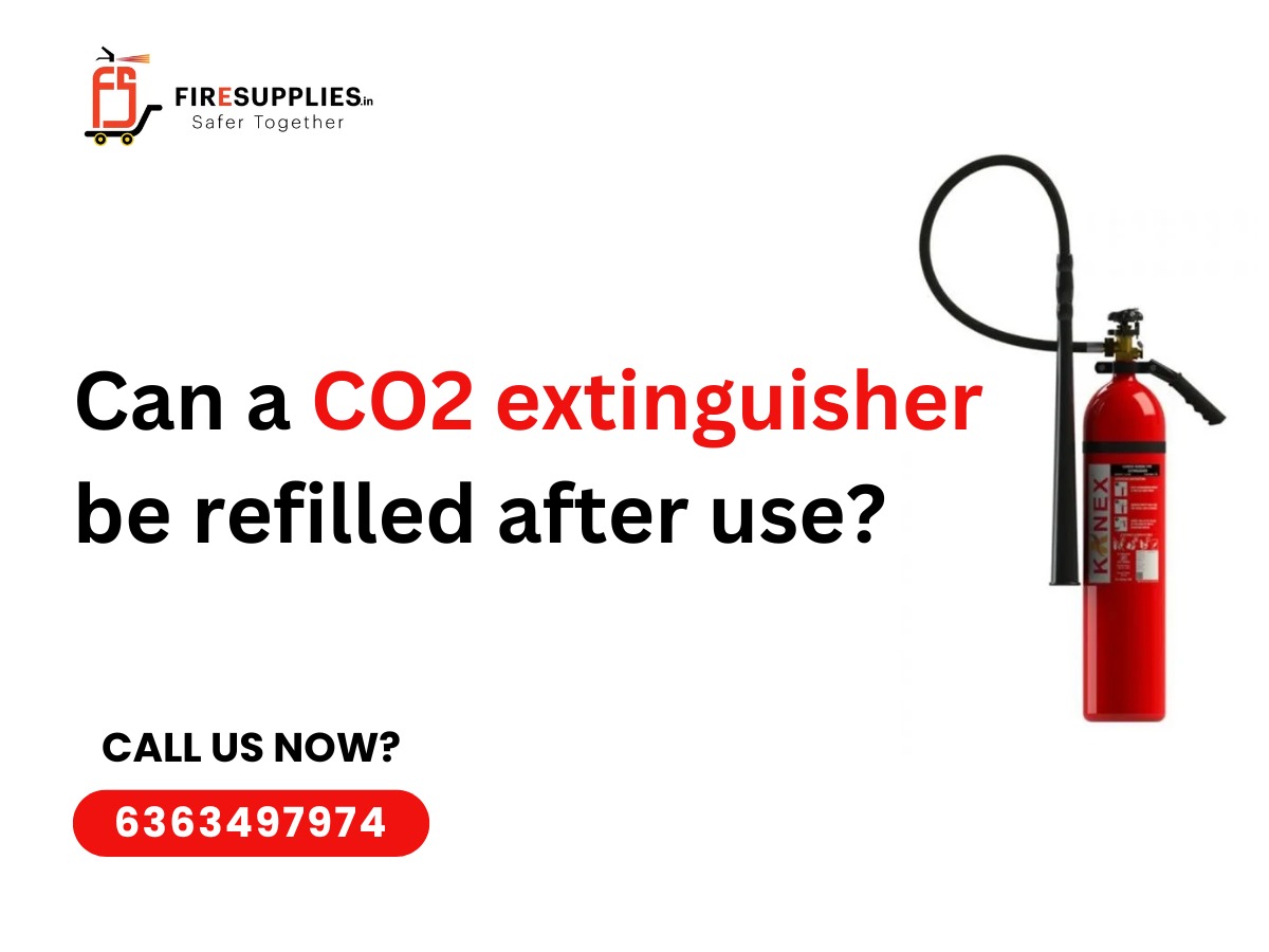 CO2 extinguisher be refilled after use