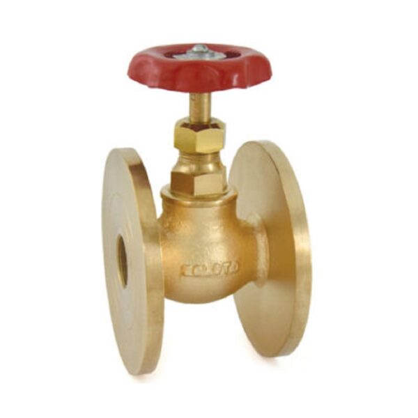 Zoloto Bronze Globe Valve No.8 (Flanged) Flanged Ends to BS10 Table D 15-50mm