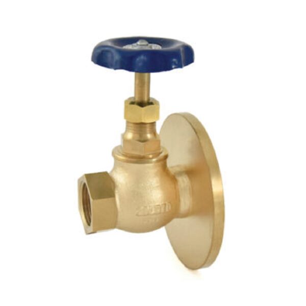 Zoloto Bronze Globe Valve (One Side Flanged) with PTFE Seating, Flanged Ends to BS10 Table D 15-50mm