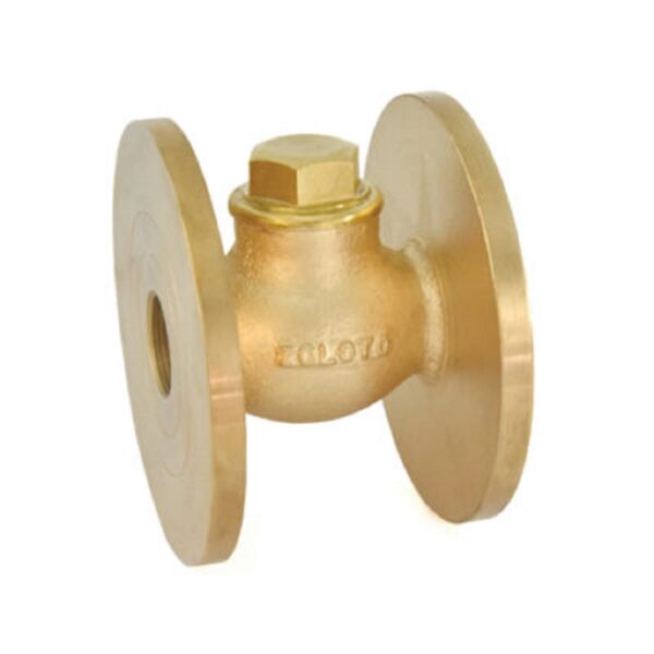 Zoloto Bronze Horizontal Check Valve No.8 (Flanged) Flanged Ends to BS10 Table D 15-50mm