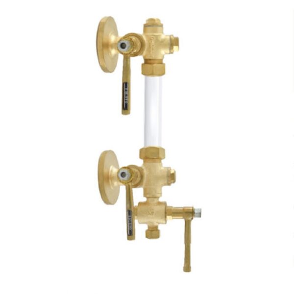 Zoloto Bronze Sleeve Packed Water Level Gauge (Flanged) Flanged Ends to BS10 Table H 15-20mm