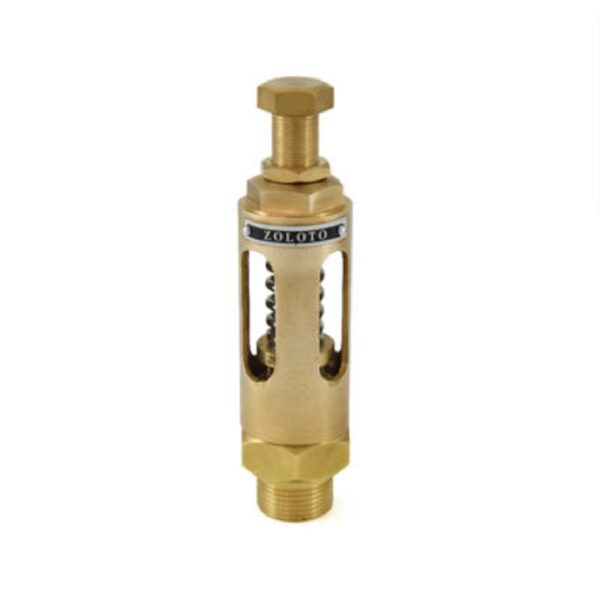 Zoloto Bronze Spring Loaded Safety Relief Valve, Open Discharge (Screwed) 15-50mm