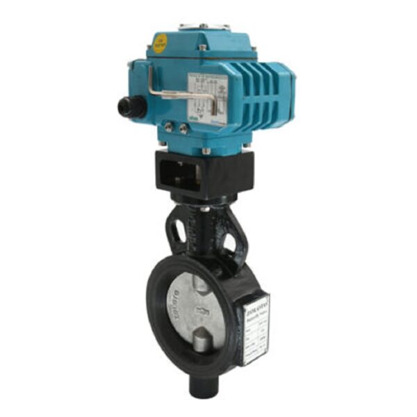 Zoloto Butterfly Valve (Wafer Type), PN 1.0 with Electrical Actuator, 40-350mm