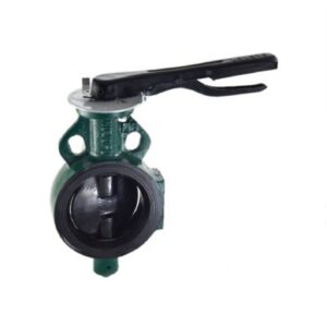 Zoloto Butterfly Valve (Wafer Type), PN-1.6 with S.G Iron Disc, Body S.G Iron, Lever Operated, Nitrile/EPDM Rubber Lining, Seat Test Pressure 1.76 Mpa (Hyd) 40-150mm