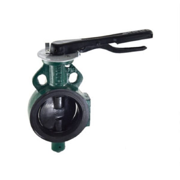 Zoloto Butterfly Valve (Wafer Type), PN-1.6 with S.G Iron Disc, Body S.G Iron, Lever Operated, Nitrile/EPDM Rubber Lining, Seat Test Pressure 1.76 Mpa (Hyd) 40-150mm