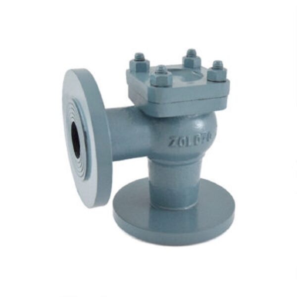 Zoloto Cast Iron Horizontal Lift Check Valve Angle Pattern (Flanged) Flanged Ends to DIN 2533 PN 16 RF, 15-200mm