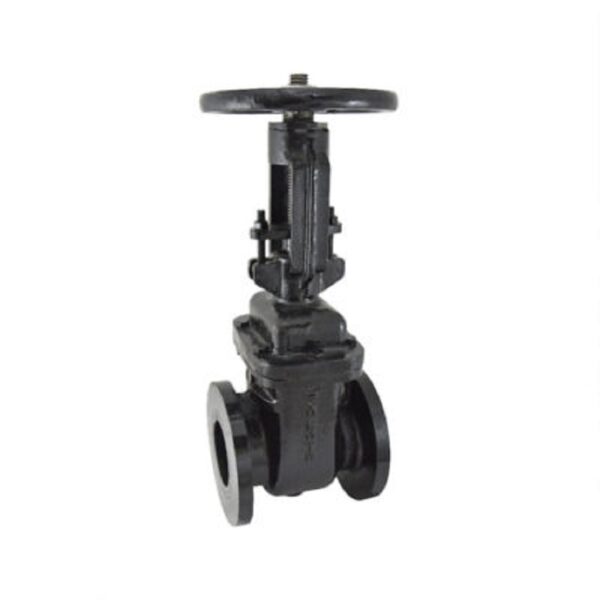 Zoloto Cast Iron Sluice Valve PN 1.0 (Flanged) with Rising Stem, Hand Wheel Operated - 50-300mm