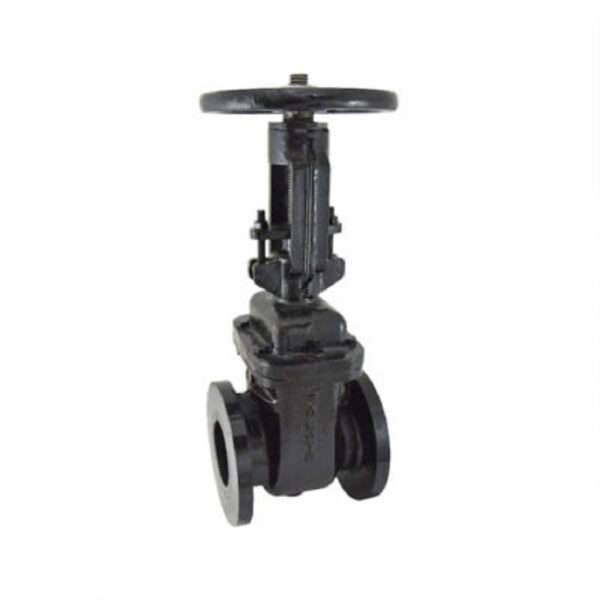 Zoloto Cast Iron Sluice Valve PN 1.6 (Flanged) with Rising Stem, Hand Wheel Operated - 50-250mm