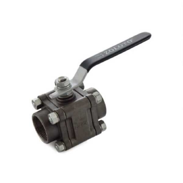 Zoloto Cast Steel Three Piece Design Ball Valve, Class-150 (Screwed) 15-50mm