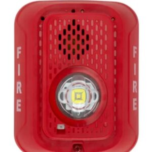 Notifier - Horn/strb led 2w red wall 4x4 P2R - Model: P2RLED