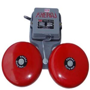Kheraj Double Gong Bell, Single Phase-220/250V, 15Cms (6 Inch) DGB-15