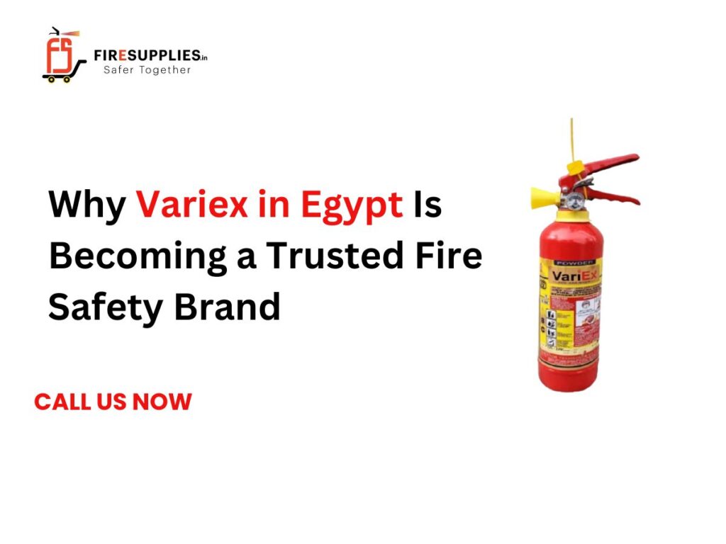 Variex fire safety equipment in Egypt including fire extinguishers and firefighting systems for commercial and industrial use