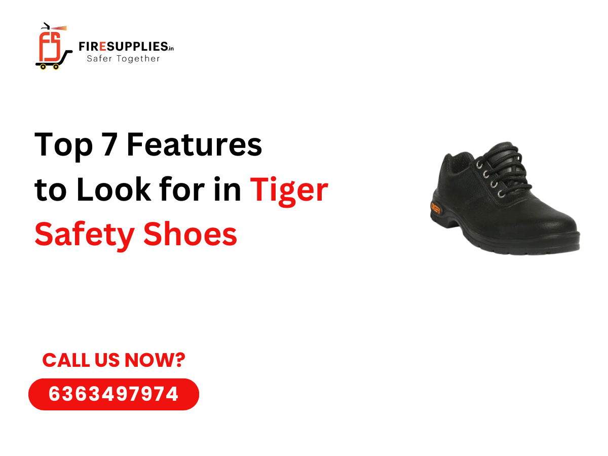 Tiger Safety Shoes with steel toe protection, anti-slip sole, and durable industrial design for workplace safety