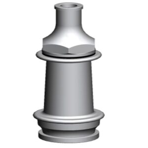 AAAG - STAINLESS STEEL SHORT BRANCH PIPE WITH NOZZLE 63mm size