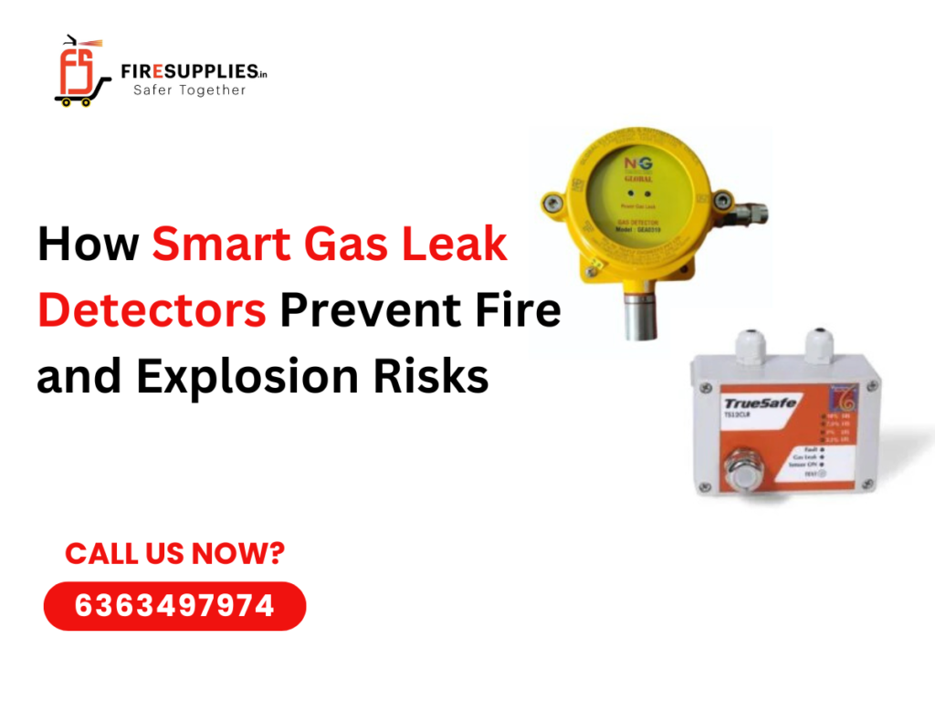 Smart gas leak detector system preventing fire and explosion risks in homes and commercial buildings
