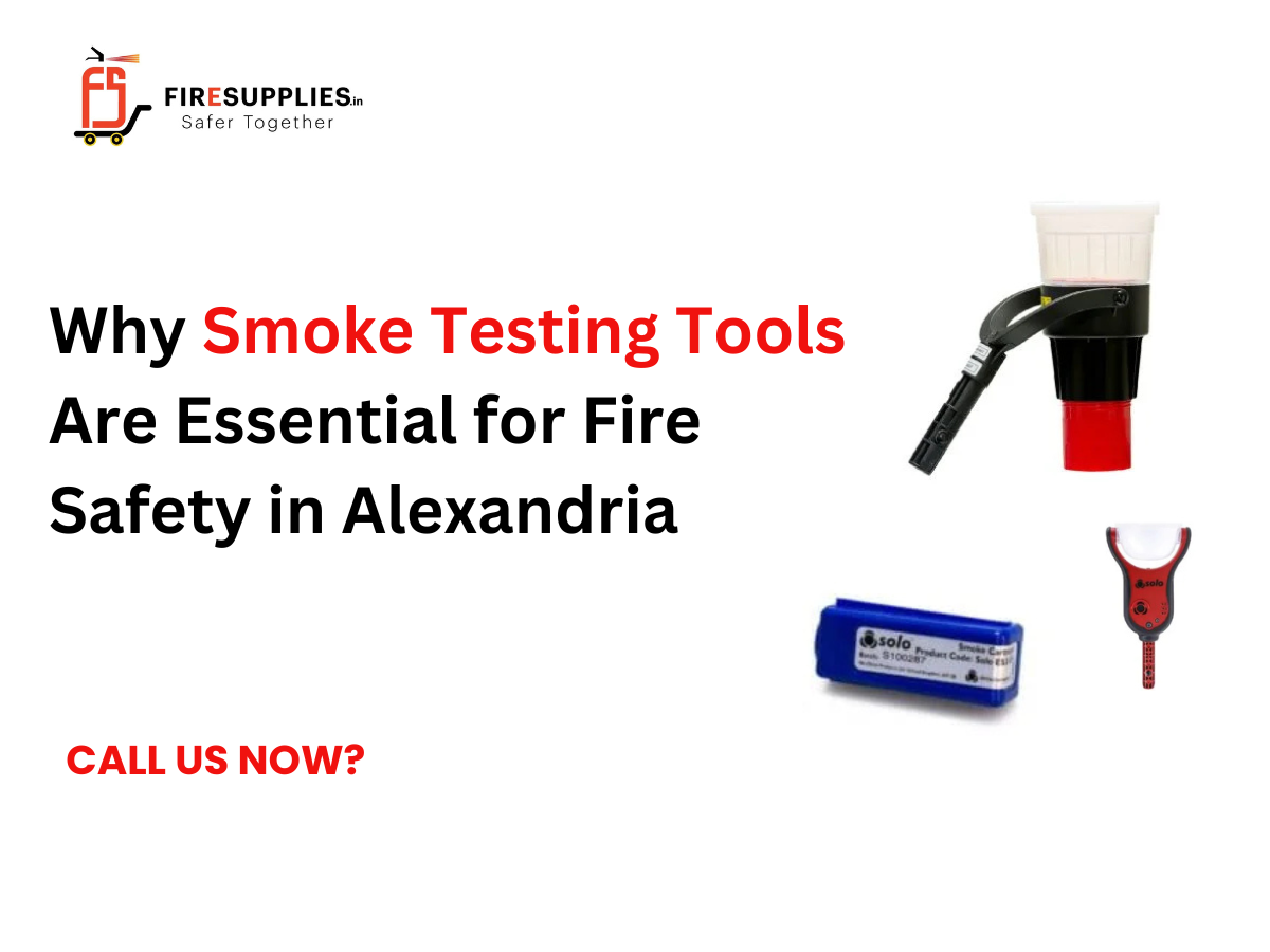 Smoke testing tools for fire safety systems in Alexandria commercial building