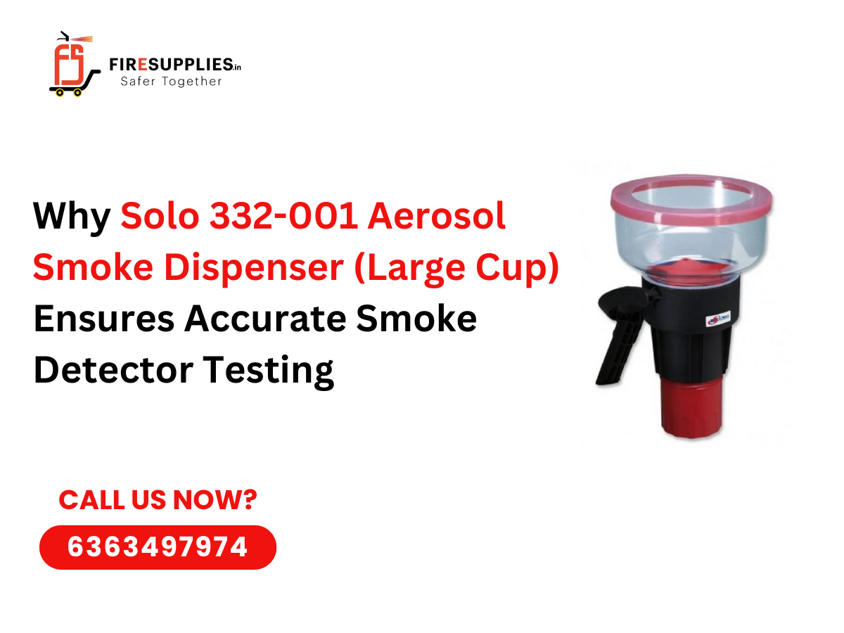 Solo 332-001 aerosol smoke dispenser used for accurate smoke detector testing and fire safety compliance