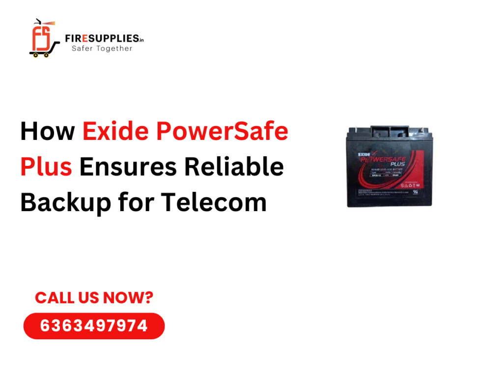 Exide PowerSafe Plus battery providing reliable backup power for telecom towers and critical infrastructure