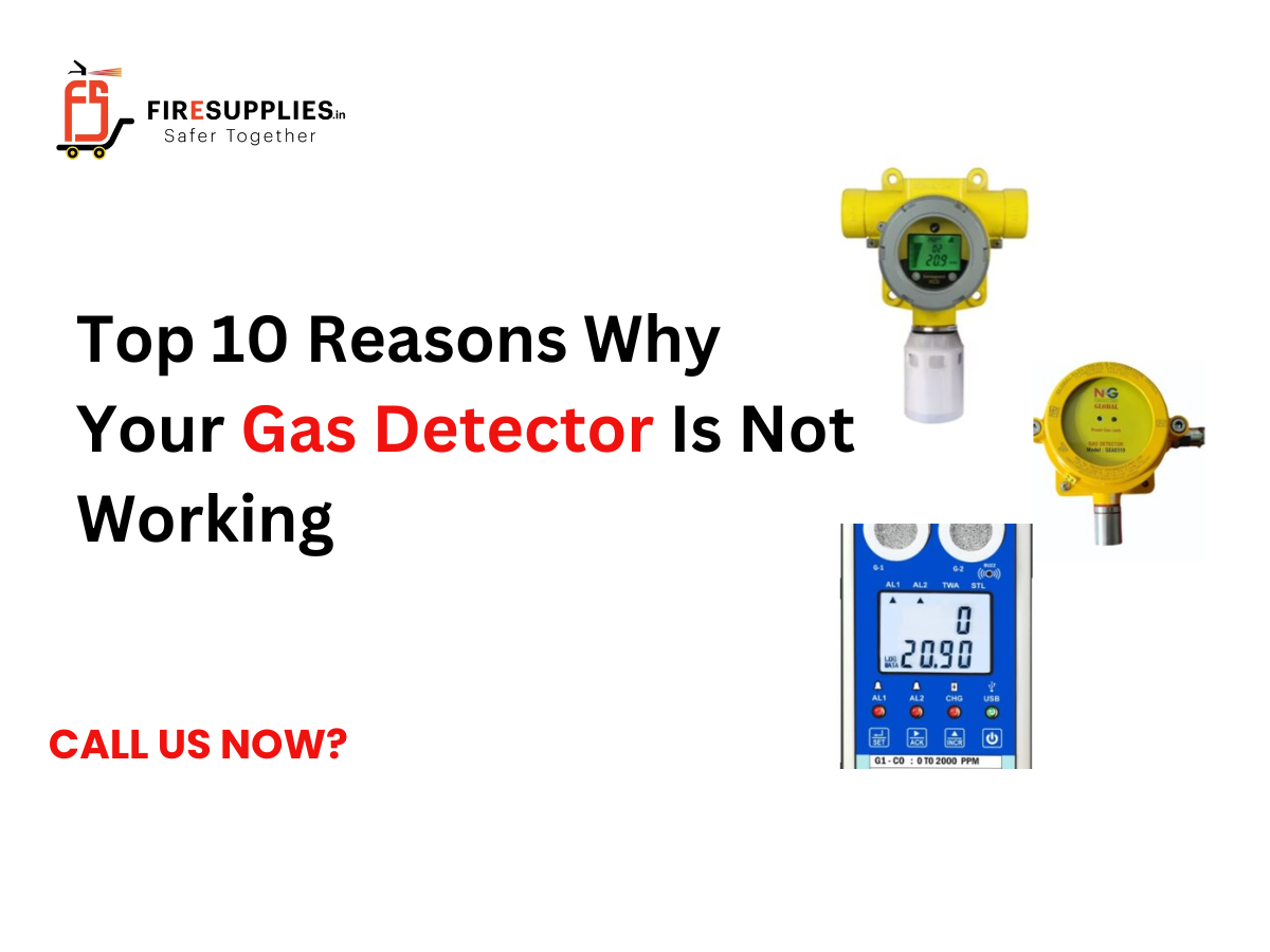 Technician inspecting a gas detector to identify common issues and troubleshooting reasons why a gas detector is not working.