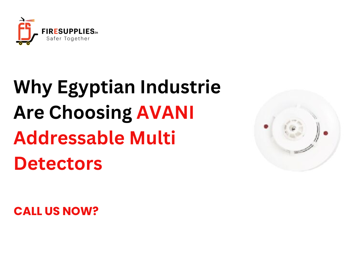 AVANI Addressable Multi Detector installed in an industrial facility for early fire detection and enhanced fire safety in Egyptian industries.