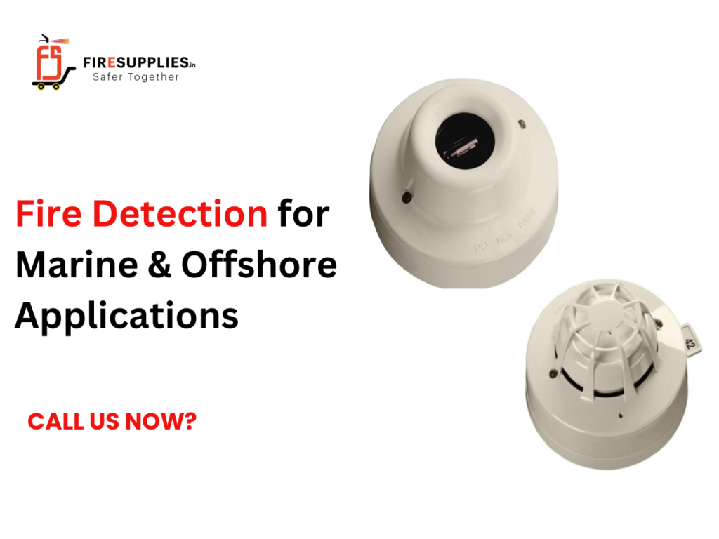 Marine and offshore fire detection system with smoke, heat and flame detectors designed for ships, oil rigs and harsh marine environments.