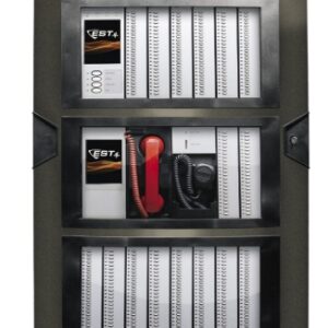 Edwards - Door Assembly - Red Outer Door and Black Inner Door with 24 user interface spaces, mounts to 3CAB21B wall box Model no : EST-4-CAB24DRL