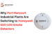 Honeywell SSD-100 smoke detector installed in an industrial plant in Port Harcourt for reliable fire detection and early warning.
